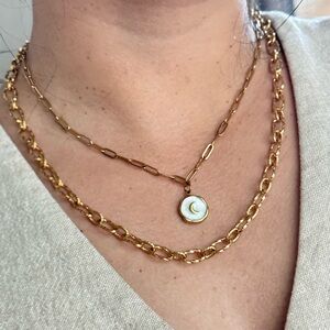 Elegant Gold Chain Necklace Set